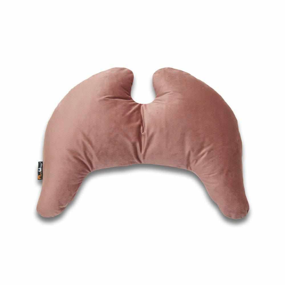 Poduszka skrzydłowa, Grace (S) Dusty Rose - poszewka i wypełnienie. Poduszka dekoracyjna od projektanta, ergonomiczna poduszka, poduszka pod kark, poduszka lędźwiowa, poduszka do czytania,