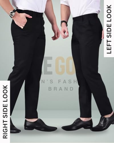 Image of Men's Slim Fit Formal Trouser for Regular Fit