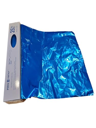 Color Aluminum Foil, BLUE, 25 Sq Ft, 12 Inches x 25 feet