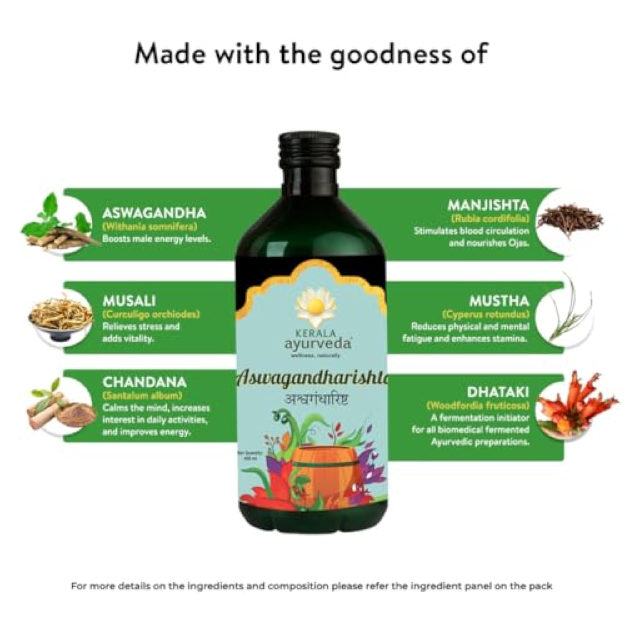 Aswagandharishta Herbal Energy Supplement, 450ml