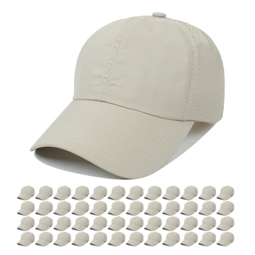 Image of Quick Dry Fit Baseball Cap - Water Repellent Sun Hat for Fishing, Running, Hiking, Golf, Surfing, Sailing, Boating