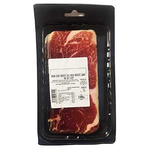 Jamón ibérico en lonchas 1 kilo 10 sobres de 100 gr envasado al vacío