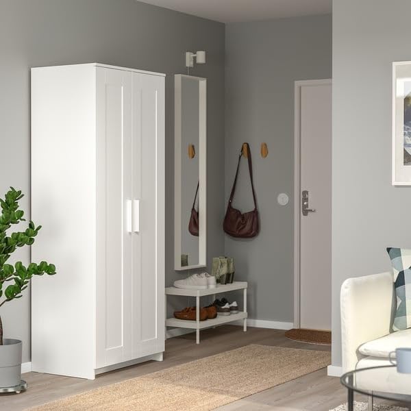 ProTuning BRIMNES Wardrobe with 2 doors, white, 78x190 cm
