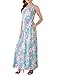 Aphratti Women's Bohemian Sleeveless Maxi Long Dress with Elastic Waistband
