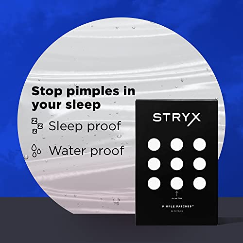 Stryx Hydrocolloid Acne Pimple Patches For Men, 3-Pack - Great For Breakouts, Zits, Blemishes, Whiteheads, & Reducing Redness - Designed For Men’s Larger Pores - Ultra-Thin, Invisible Application #TOP3