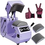 GOCHIFIX Auto Hat Heat Press Machine, Automatic Open/Release, 4 Memory Modes, Precise Temp/Timer Control, 6.54"x3.84"Curved Heat Plate, Hat Stretcher, for Caps, Sublimation, Vinyl, Heat Transfer
