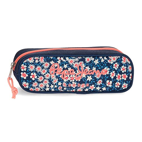 Pepe Jeans Leslie Astuccio Blu 22 x 7 x 3 cm