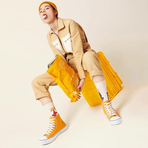 Image of hash bubbie High Top Canvas Sneakers Fashion Walking Shoes | high tops non slip on walking breathable casual comfortable lace up tennis shoes