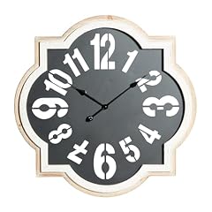 Deco 79 Metal Decorative Quatrefoil Wall Clock for Home and Room, 32 " x 2 " x 32 ", Black Deco 79 Metal Decorative Quatrefoil Wall Clock for Home and Room, 32 " x 2 " x 32 ", Black product