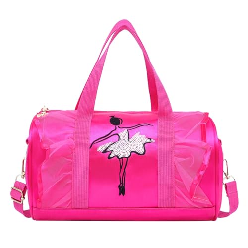 Bolsa de ballet para niñas pequeña y ligera con portatarjetas para danza y deporte