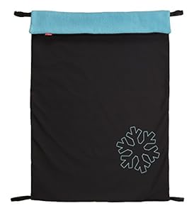 ByBoom Softshell Kinderwagendecke Schwarz/Aqua
