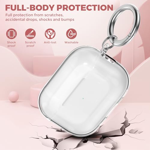 Image of OTOPO for Airpods 4 Case Clear with Cleaning Kit 2024, Soft TPU Transparent Apple AirPods 4th Generation Protective Cover Skin Women Men for iPod 4 Case, Clear