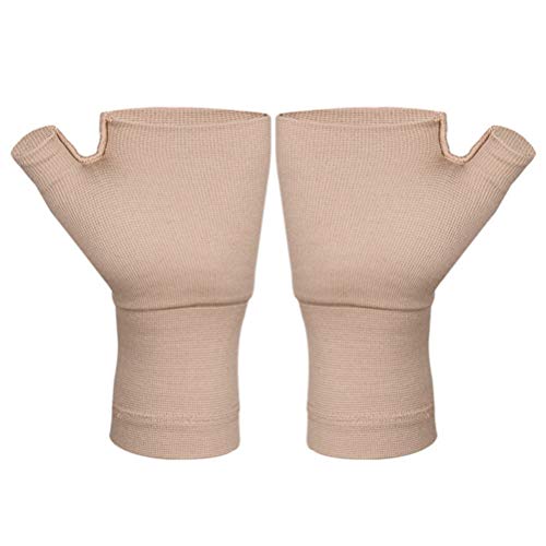 EXCEART 1 par Muñeca Soporte para El Pulgar Manga Artritis Guantes de Compresión sin Dedos Muñequera para La Artritis Terapia Del Túnel Carpiano Alivio Del Dolor de Muñeca Efecto de Calor