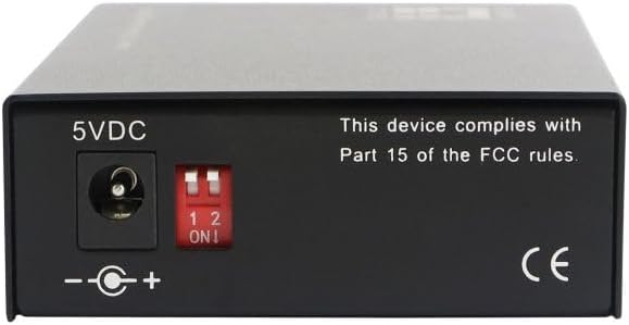 LevelOne GVT-2003 RJ45 to ST Gigabit Ethernet Media Converter, Single-Mode Fiber, 1310nm, 20km