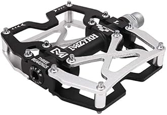 MZYRH Mountain Bike Pedals, Ultra Strong Colorful CNC Machined 9/16" Cycling Sealed 3 Bearing Pedals