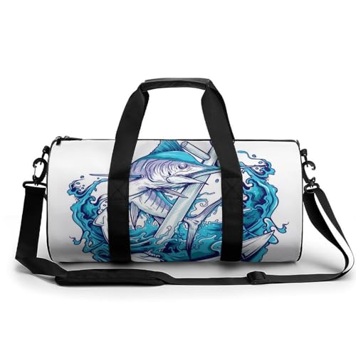 Sac week-end Poisson 45cm pour s'évader en randonnée ou en voyage