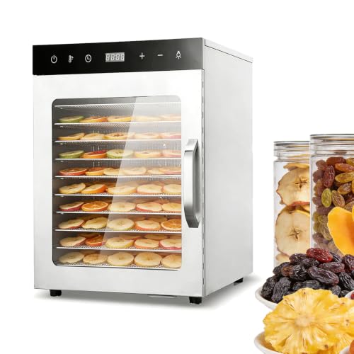 SUYUDD Déshydrateur Alimentaire INOX, Séchoir pour Viande et Fruits