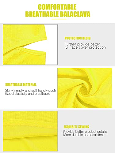 Image of SATINIOR 3 Piece Balaclava Face Cover Sun Protection Neck Cover Summer Balaclava for Men Women Outdoor Sports UV Protector