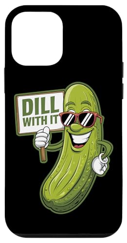 Custodia per iPhone 12 mini Dill With it Funny Pickle Pun Fan Humor Cucumber Vegan