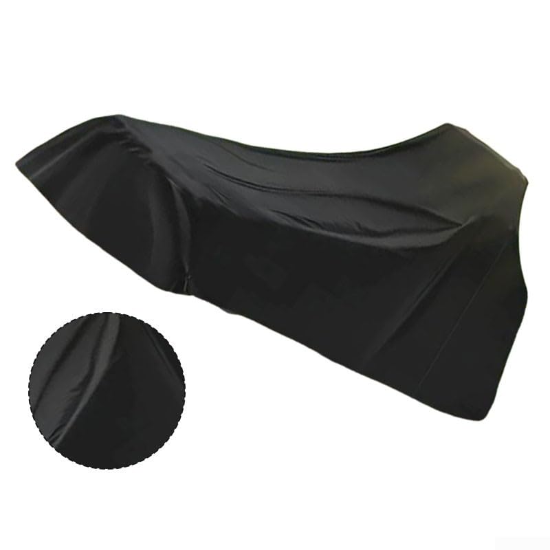 Cubierta para equipo de tractor de tela Oxford negra de 188.98 x 75.98 x 85.83 pulgadas, protector de polvo para accesorios de cortacésped de jardín, fácil almacenamiento