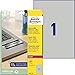 Produktbild AVERY Zweckform L6013-20 Typenschild Folienetiketten (20 Aufkleber, 210x297mm auf A4, extrem stark selbstklebend, strapazierfähig, wetterfest, bedruckbare Klebefolie, blanko) 20 Blatt, silber
