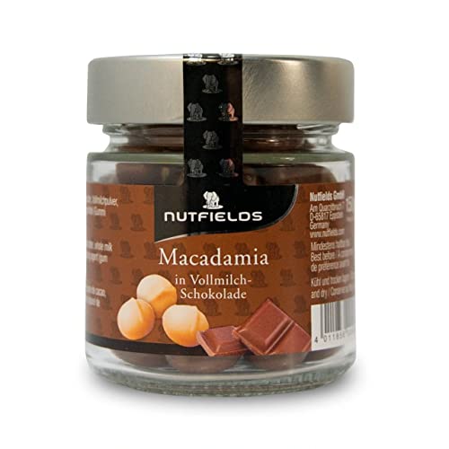 Nutfields Macadamianüsse | in Vollmilchschokolade | Gourmet-Snack | 150 g Cover