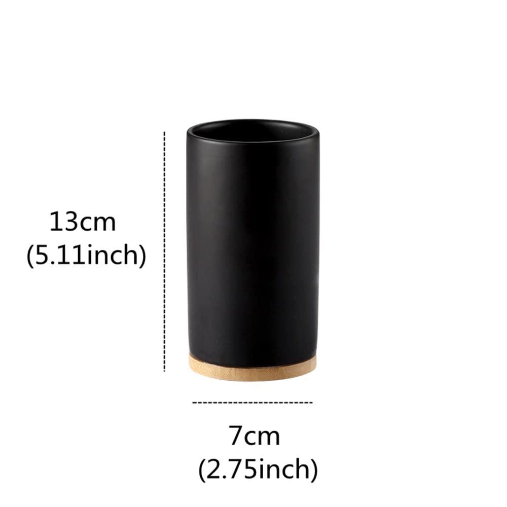 OnePine 400ml Ceramic Toothbrush Cup Tumbler, Bathroom Cup Toothbrush Holder for Toothbrush and Toothpaste - Image 2