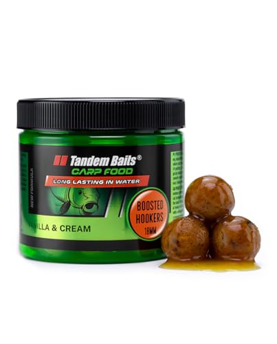 Tandem Baits Carp Food Boosted Hookers Vaniglia & Crema | Carpfishing Pesche Pesca Accessori | Alimentatore Per La Pesca Carpa | Pesca Accessori Alla 