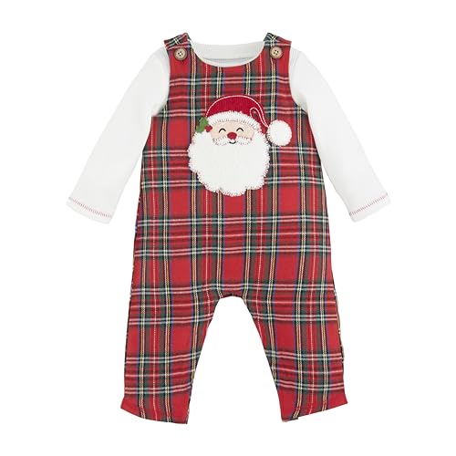 Ensemble Mud Pie en coton doux Santa Tartan pour la nuit de Noël