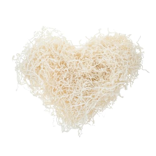 GRIRIW 1Bag Crinkle Cut Paper Shred Filler Creamy Raffia Grass