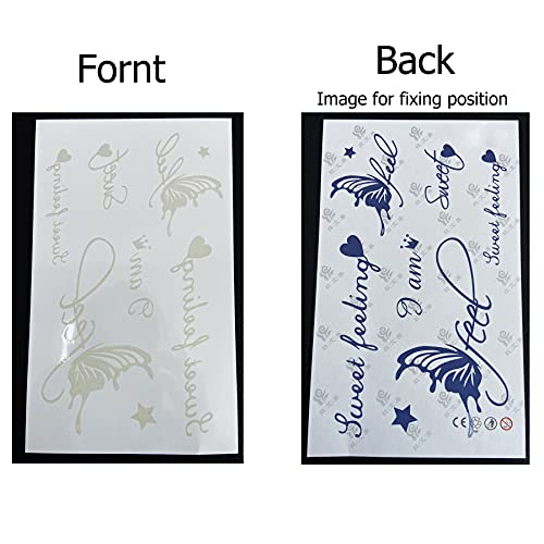 Kotbs 8 Sheets Semi-Permanent Tattoos For Men Women, Classic Compass Premium Temporary Tattoo Long-Lasting 7-14 Days, Cross Totem Scorpion Waterproof Tattoo Stickers, Lifelike Dark Blue Fake Tattoo #TOP1