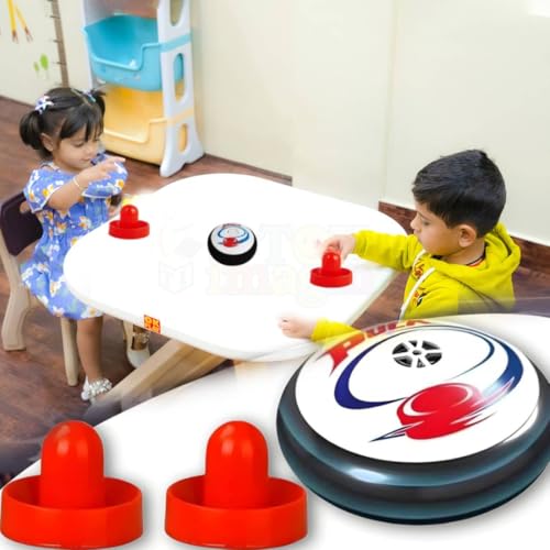 Toy Imagine Air Power Hockey Game Set � Includes 1 Hovering Air Hockey Puck & 2 Pushers � Indoor Tabletop Sports Toy for Kids & Adults (Battery Included) Toy Imagine Air Power Hockey Game Set � Includes 1 Hovering Air Hockey Puck & 2 Pushers � Indoor Tabletop Sports Toy for Kids & Adults (Battery Included)