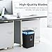 Bonsaii 12-Sheet Cross Cut Paper Shredder, 5.5 Gal Home Office Heavy Duty Shredder for Paper, Credit Card, Mail, Staples, with Transparent Window, High Security Level P-4 (C275-A)