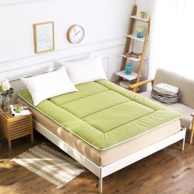 Colchones japoneses para suelo, plegable, enrollable, suave, transpirable, colchón de tatami individualmatrimonial, colchón de tatami para el hogar