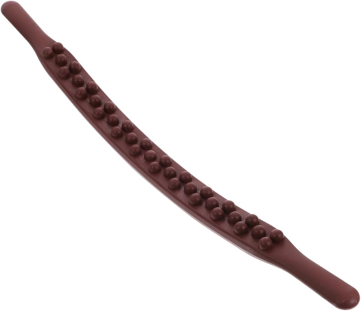 Plastic Gua Sha Massage Stick with 35 Beads, Handheld Back Massager Roller for Muscle Relaxation and Knot Relief, Full Body Massage Tool for Spa and Therapy Use