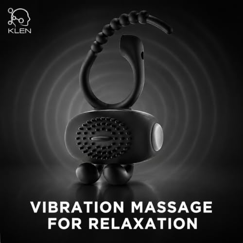 Image of KLEN Body Massager Machine Personal For Men, Battery Operated Ring, Black