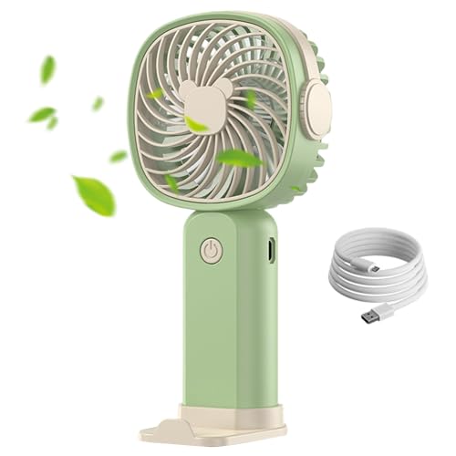 Ventilador pequeño recargable | Ventilador personal portátil de 3 velocidades de viento - Soplador de aire silencioso de 400 mAh para la cocina del hogar