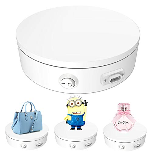 Drehteller Elektrisch, Yuanj Professioneller Elektrischer Drehteller, 360 Grad Drehbar, für Schmuck Display, Shop Ausstellungsstand, Fotografie -