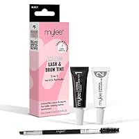 Mylee Kit Express Ciglia e Sopracciglia 2 in 1 Senza Miscelazione Nero