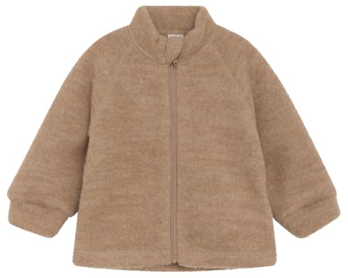 Veste CeLaVi en laine douce supérieure avec zip - Confort premium marron