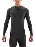 skins thermal shirt El tejido que absorbe la humedad elimina el sudor del cuerpo a la superficie de la prenda donde se evapora para mantenerte seco.