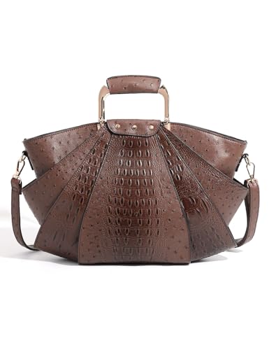Image of Bag Woman Large Capacity Leather Purse Fashion Designer Metal Top Handle Handbags Women Crossbody Large Bags for Women Tote