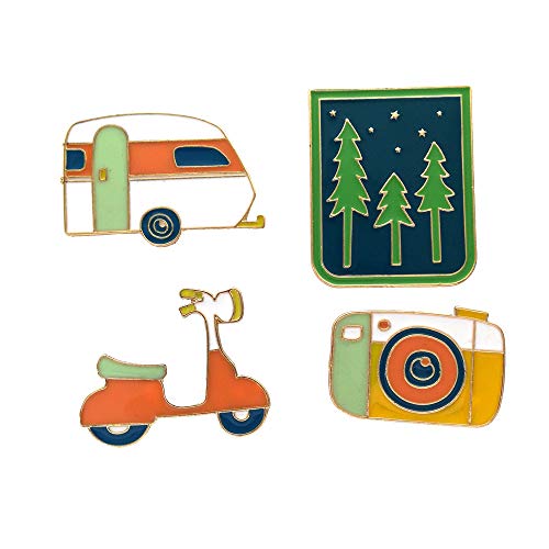 GaFree Cute Enamel Brooch Pin Set Funny Cartoon Lapel Brooch Pin for Clothing