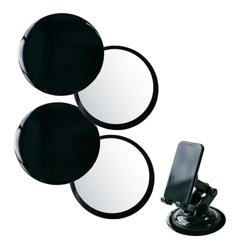 4pcs Disques Adhésifs Haute Adhérence 80 mm pour Tableau de Bord - Support Universel Ventouse Autocollant pour GPS, Dash Cam, Téléphone - Adhésifs...