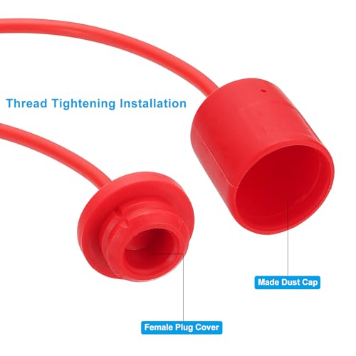 Image of PATIKIL 1 inch NPT ISO-A Hydraulic Quick Disconnect Coupling, 1 Set Flat Face Hydraulic Quick Connect Coupler with Dust Caps Quick Release Coupling Set