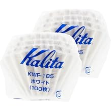 Karita KWF-185#22212 Coffee Paper Filter Wave Filter for 2 to 4 People, 100 Pieces, White, Stylish, Camping, Outdoors, Coffee Shops, Antique, Wedding, Celebration, Gift, Birthday, Women, Men, 60th