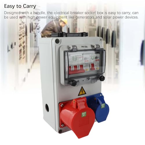 Boîte de prise industrielle portable IP67 coffret alimentation extérieure - 7