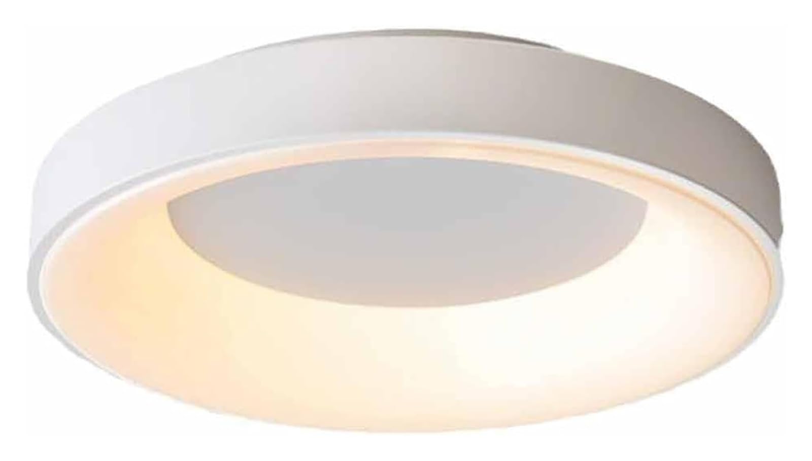Plafonnier LED moderne circulaire blanc 40cm pour lustre de salon