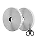 AIEX 39.37 Feet/12m Hook And Loop Self Adhesive Tape Roll With Gift Scissors (White)