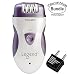 Epilady Legend 4th Generation Rechargeable Epilator With Dual Voltage 100-240V Power Supply Adapter and International Two-Prong Round Pin Plug Adapter Travel Pack